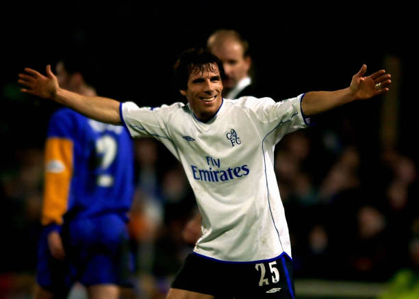 2001/03 Chelsea #25 ZOLA Away Jersey (L)