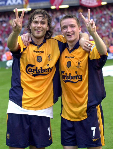 2000/02 Liverpool #15 BERGER Away Jersey (L)
