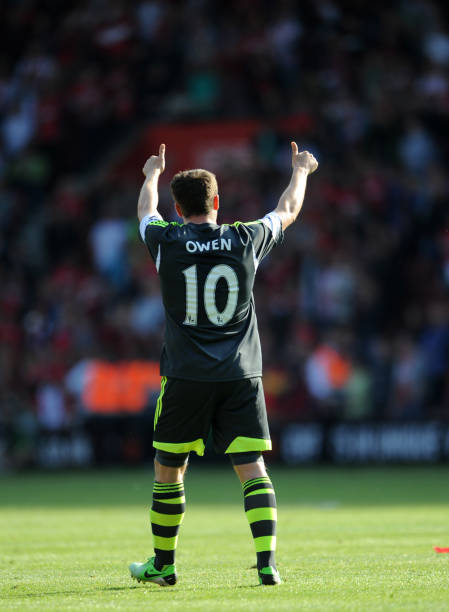 2013/14 Stoke City #10 OWEN Away Jersey (L)