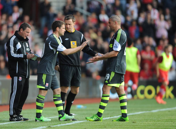 2013/14 Stoke City #10 OWEN Away Jersey (L)