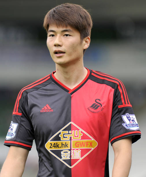 2014/15 Swansea City #4 KI. S.Y Away Jersey (XL)