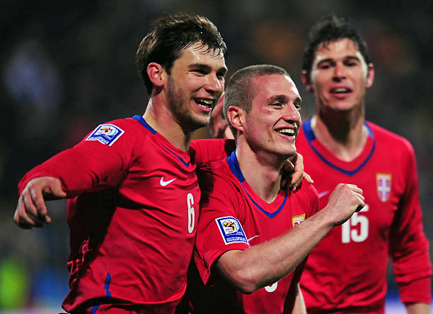 2008/10 Serbia #5 VIDIC Home Jersey (L)