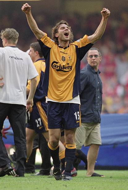 2000/02 Liverpool #15 BERGER Away Jersey (L)