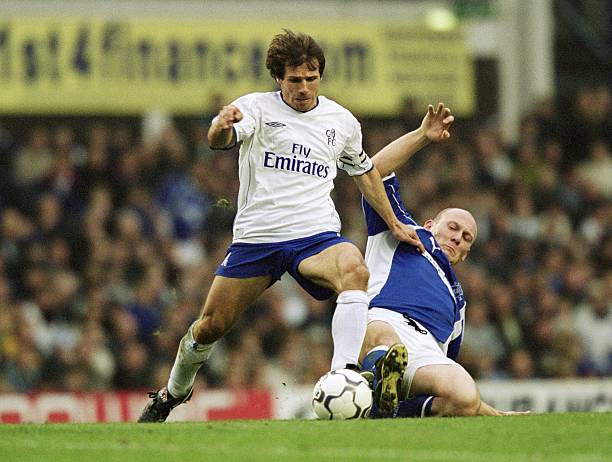 2001/03 Chelsea #25 ZOLA Away Jersey (L)