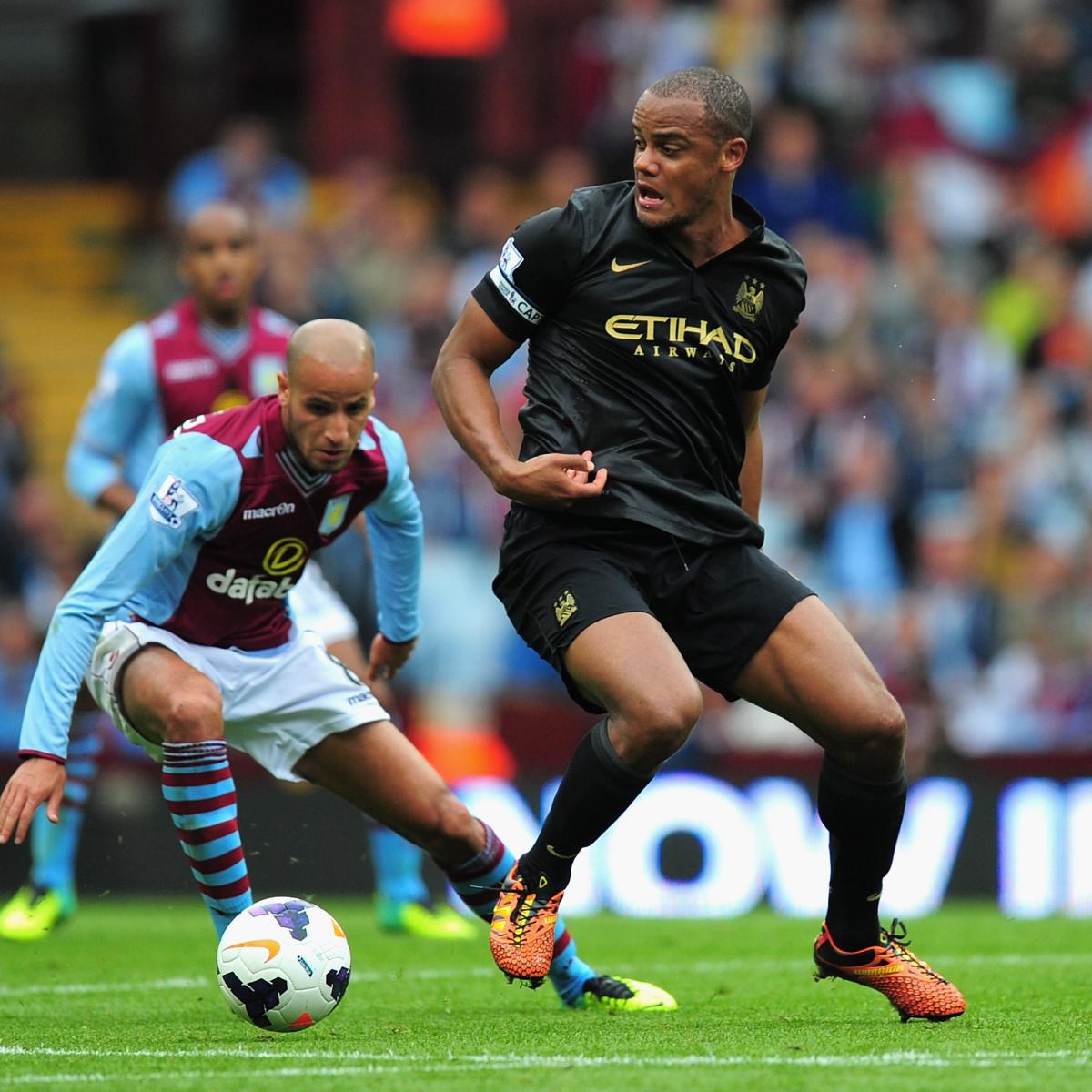 2013/14 Man City #4 KOMPANY Away Jersey (L)