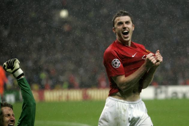2007/08 Man Utd #16 CARRICK Home Jersey (L)