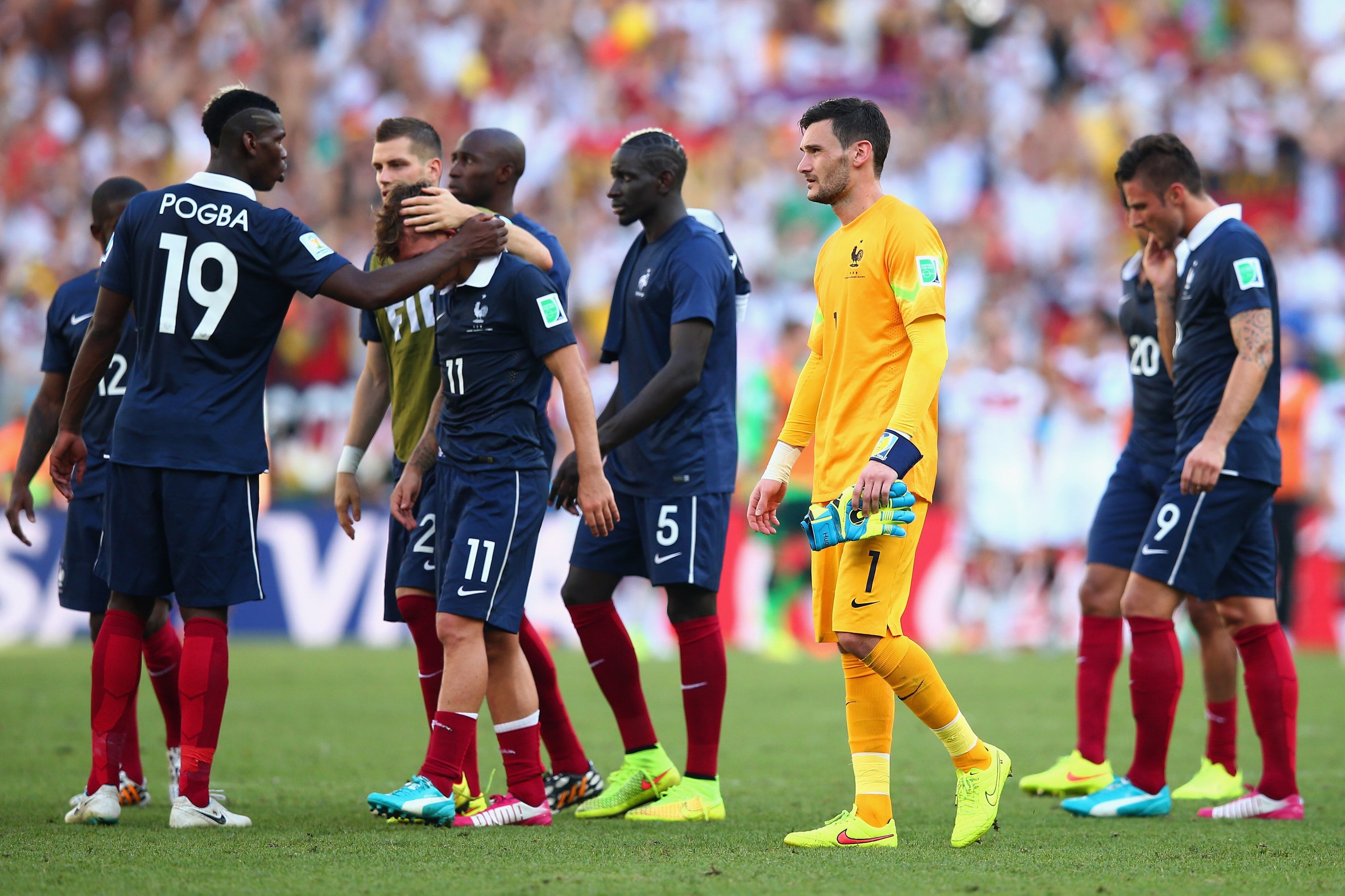 2014/15 France #19 POGBA Home Jersey (S)