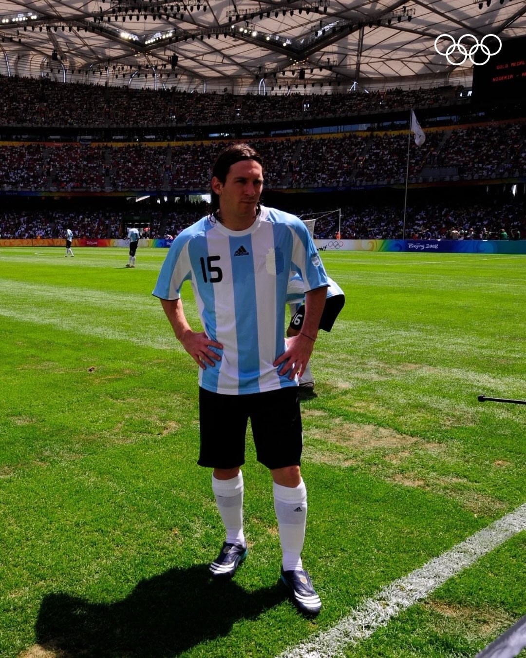 2007/09 Argentina #15 MESSI Home Jersey (XL)