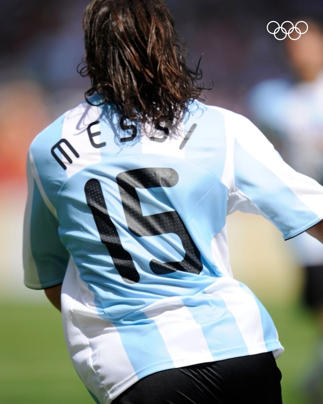 2007/09 Argentina #15 MESSI Home Jersey (XL)