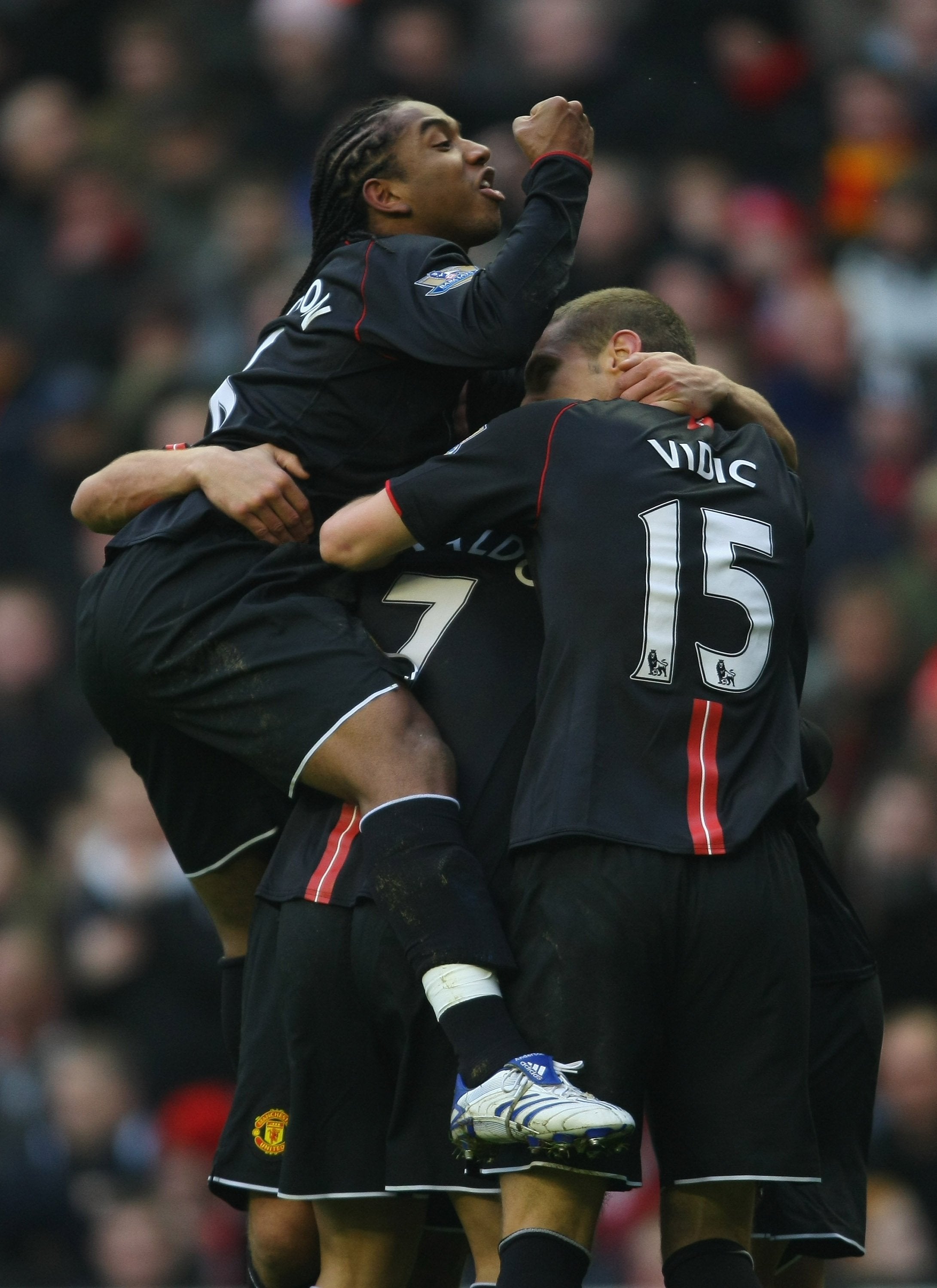 2007/08 Man Utd #15 VIDIC Away Jersey (L)