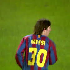 2005/06 Barcelona #30 MESSI Home Jersey (M) L/S