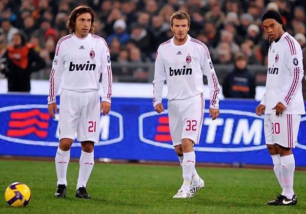 2008/09 AC Milan #32 BECKHAM Away Jersey (XL)