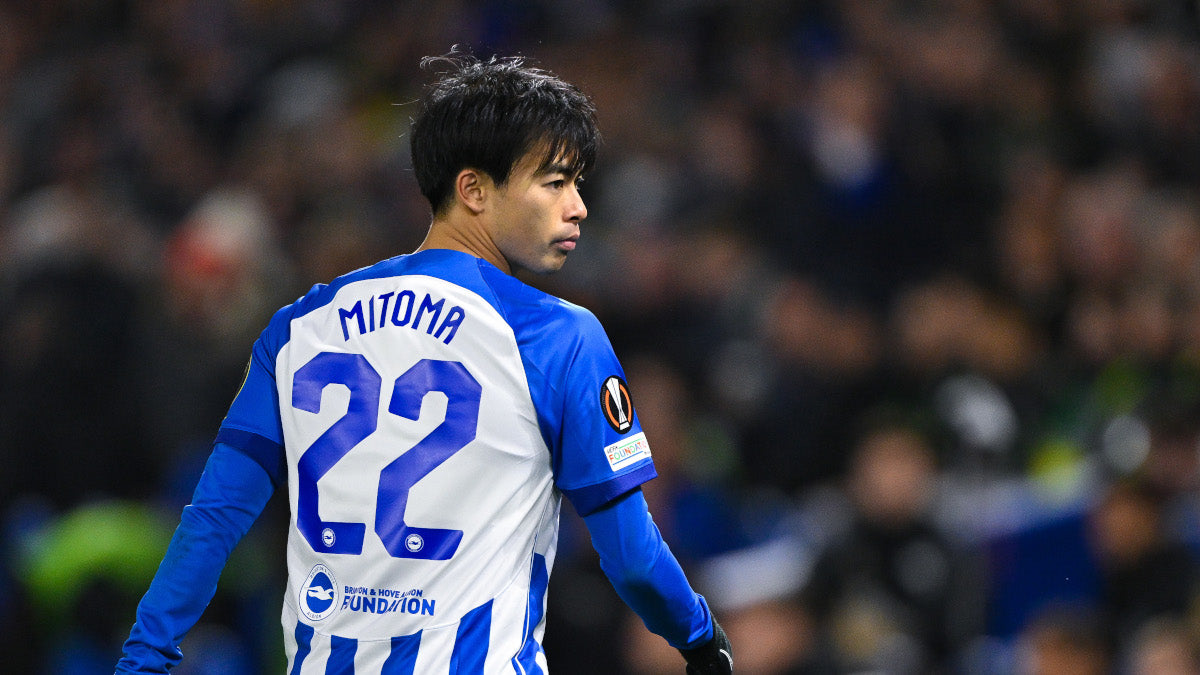 2023/24 Brighton #22 MITOMA Europa Home Jersey – Double Kick
