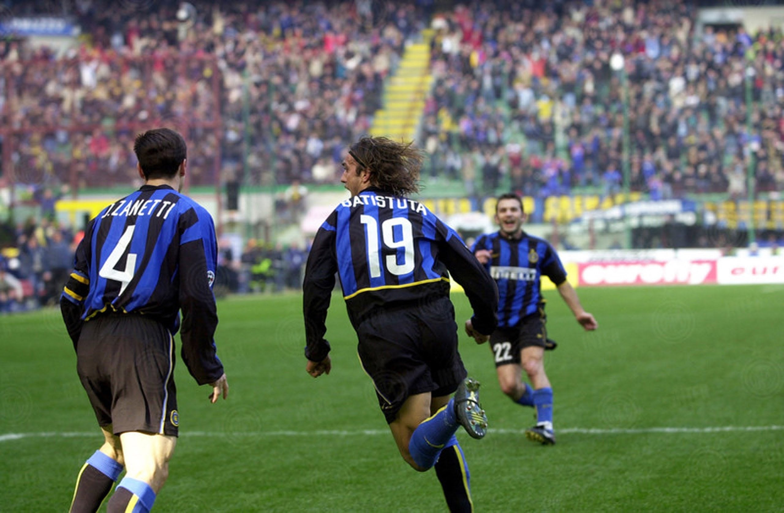 2002/03 Inter Milan #4 J.ZANETTI Home Jersey (XL)