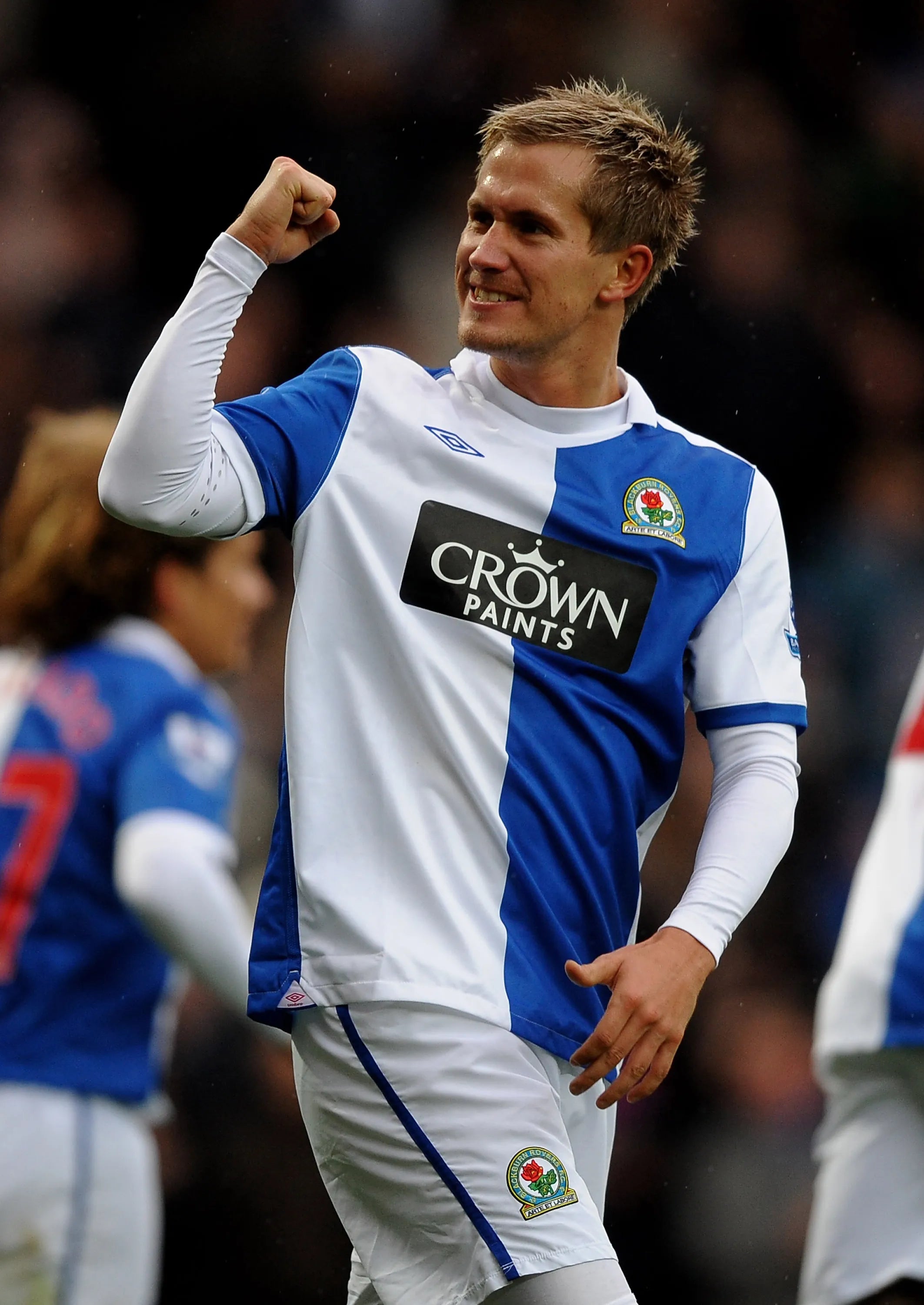 2010/11 Blackburn Rovers #12 PEDERSEN Home Jersey (L)