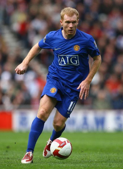 2008/09 Man Utd #18 SCHOLES Third Jersey (L)