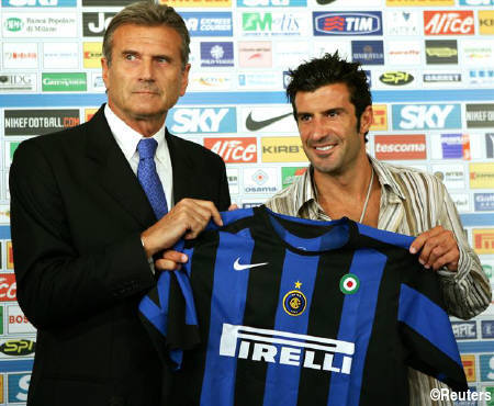 2005/06 Inter Milan #7 FIGO Home Jersey (L)