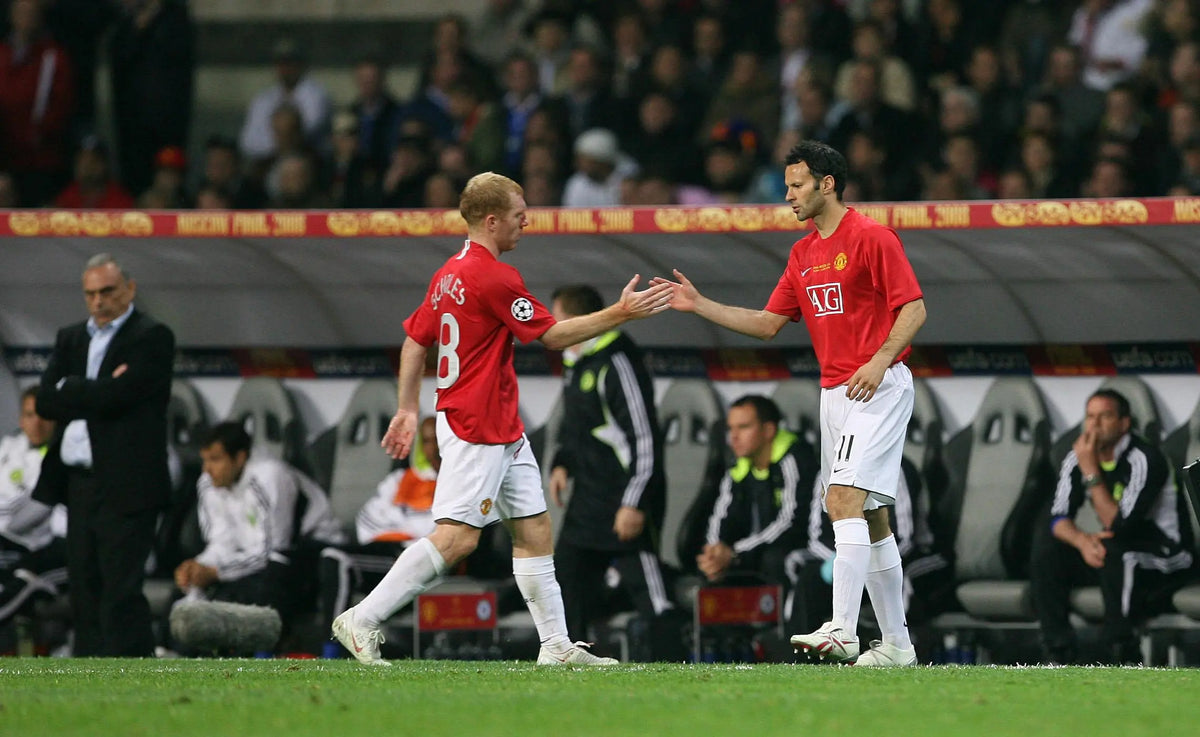 2007/08 Man Utd #18 SCHOLES Home Jersey (L)