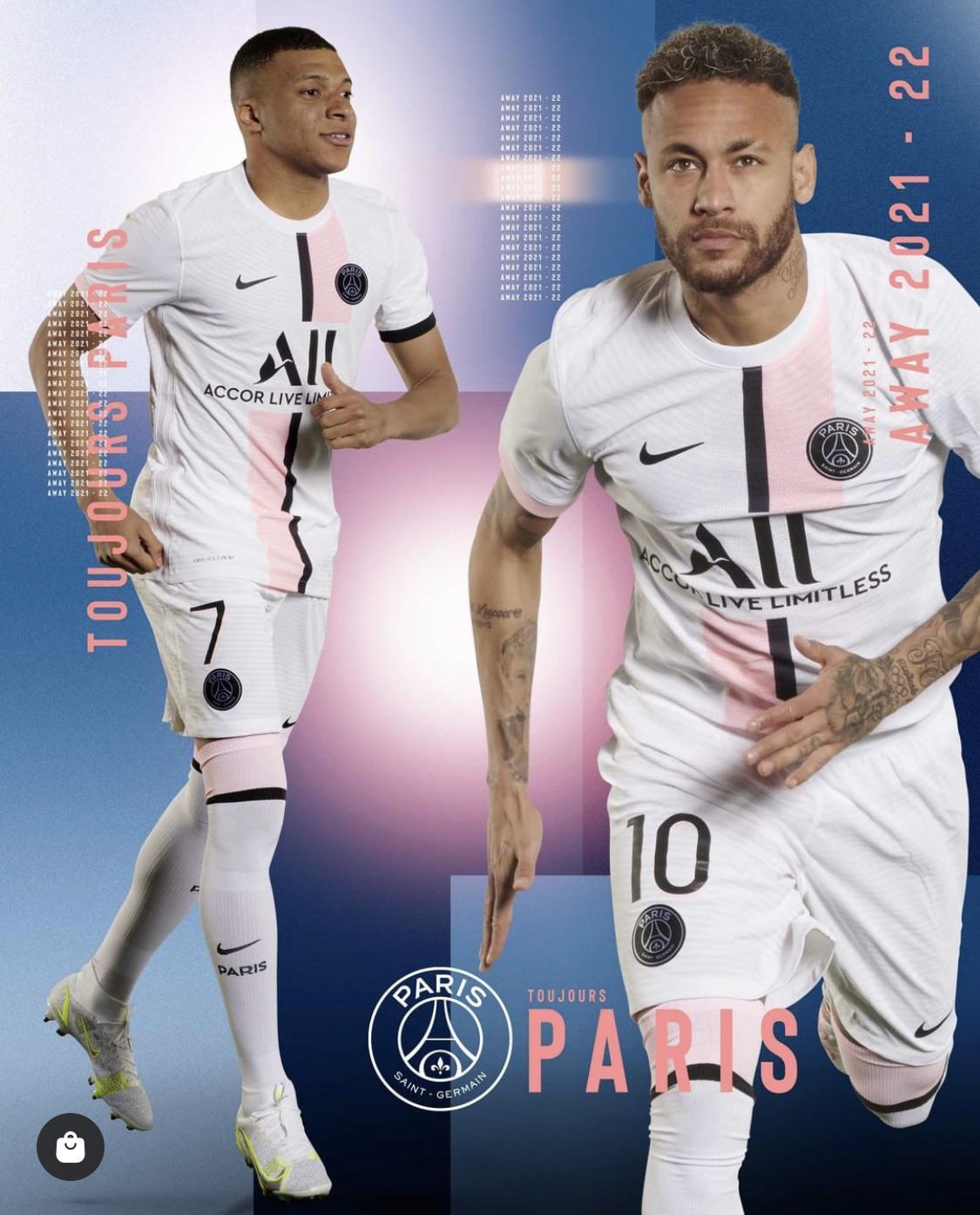 2021/22 PSG #7 MBAPPE Away Jersey (M)