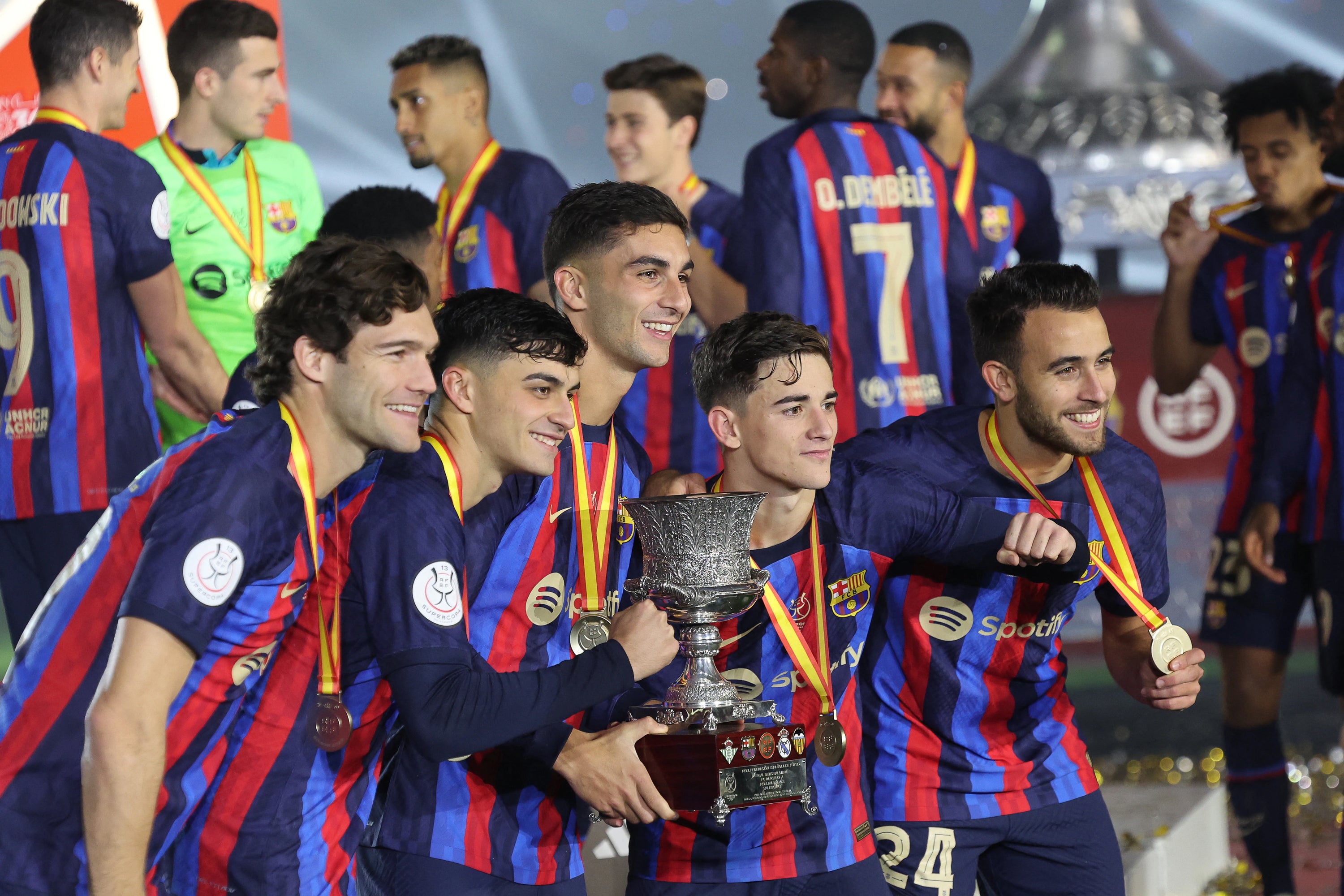 2022/23 Barcelona #30 GAVI Home Jersey (M)