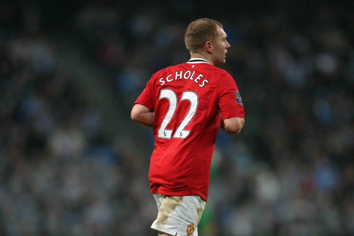 2011/12 Man Utd #22 SCHOLES Home Jersey (XL)