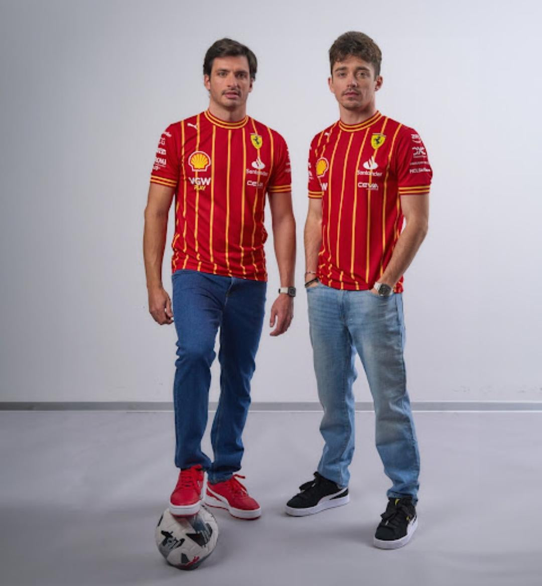 PUMA x Scuderia Ferrari #16 LECLERC Soccer Jersey (L)