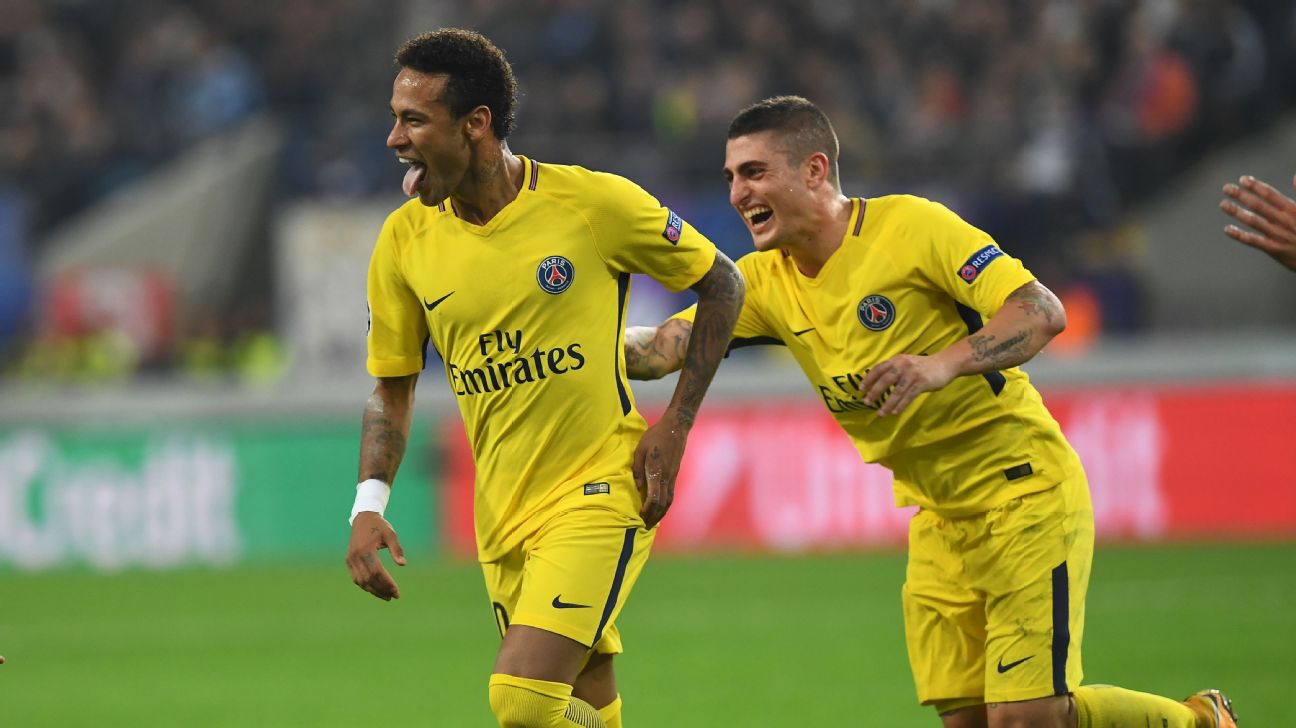 2017/18 PSG #10 NEYMAR JR Away Jersey (S)