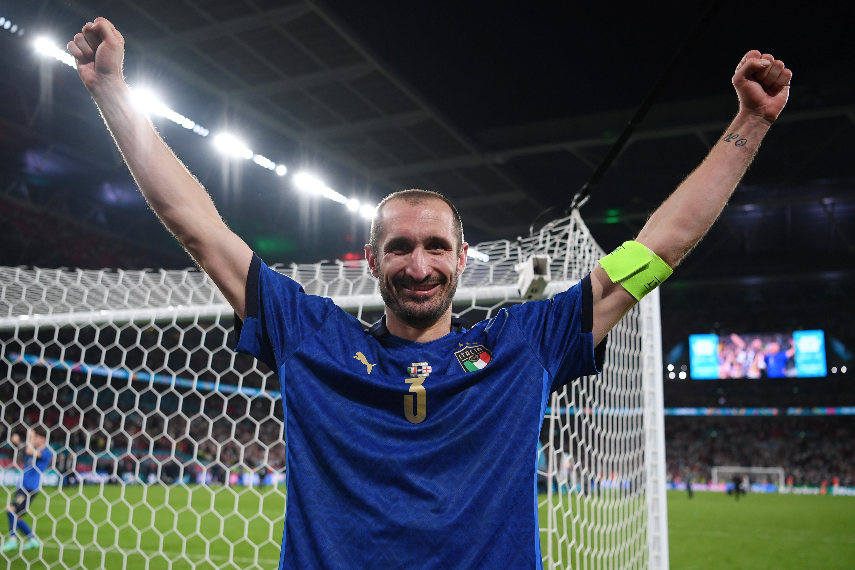 2020/21 Italy #3 CHIELLINI Home Jersey (M)