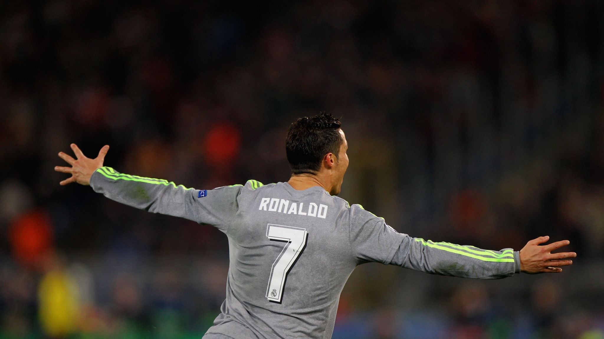2015/16 Real Madrid #7 RONALDO Away Jersey (S) L/S