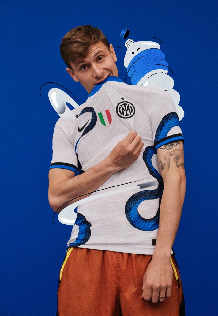 2021/22 Inter Milan #23 BARELLA Away Jersey (XL)