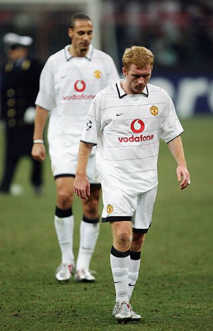 2003/05 Man Utd #18 SCHOLES Third Jersey (L)