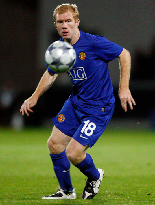 2008/09 Man Utd #18 SCHOLES Third Jersey (L)
