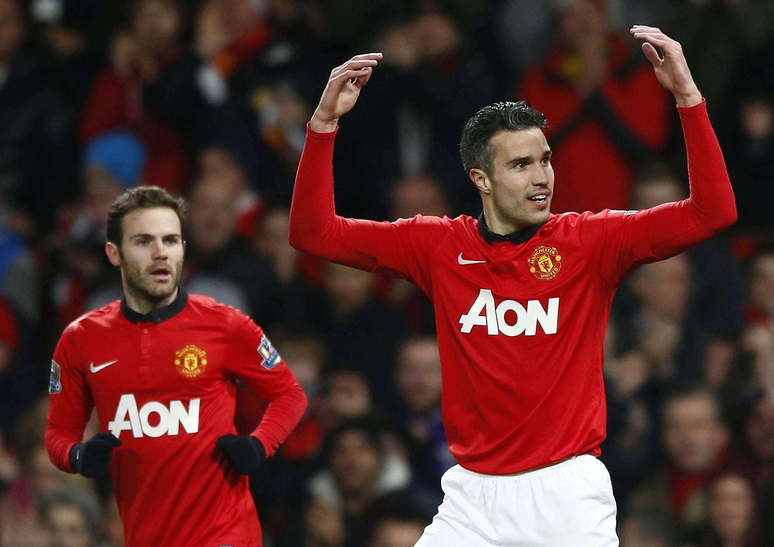 2013/14 Man Utd #8 MATA Home Jersey (M)