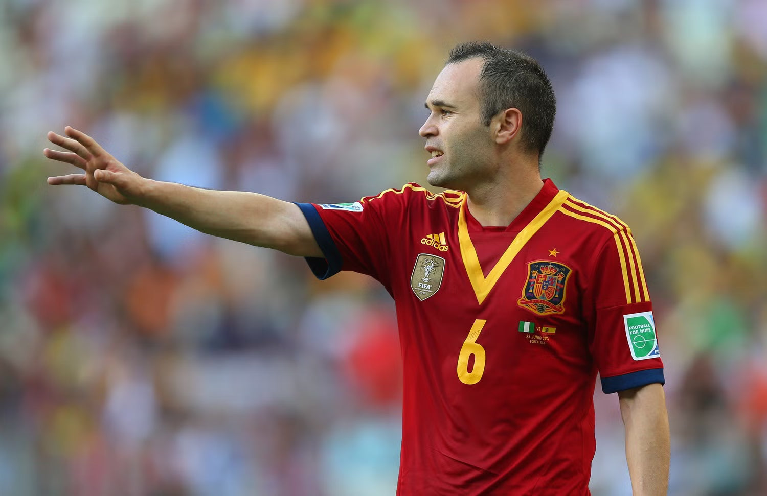 2012/13 Spain #6 A.INIESTA Away Jersey (L)