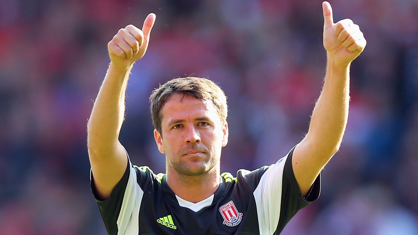 2013/14 Stoke City #10 OWEN Away Jersey (L)