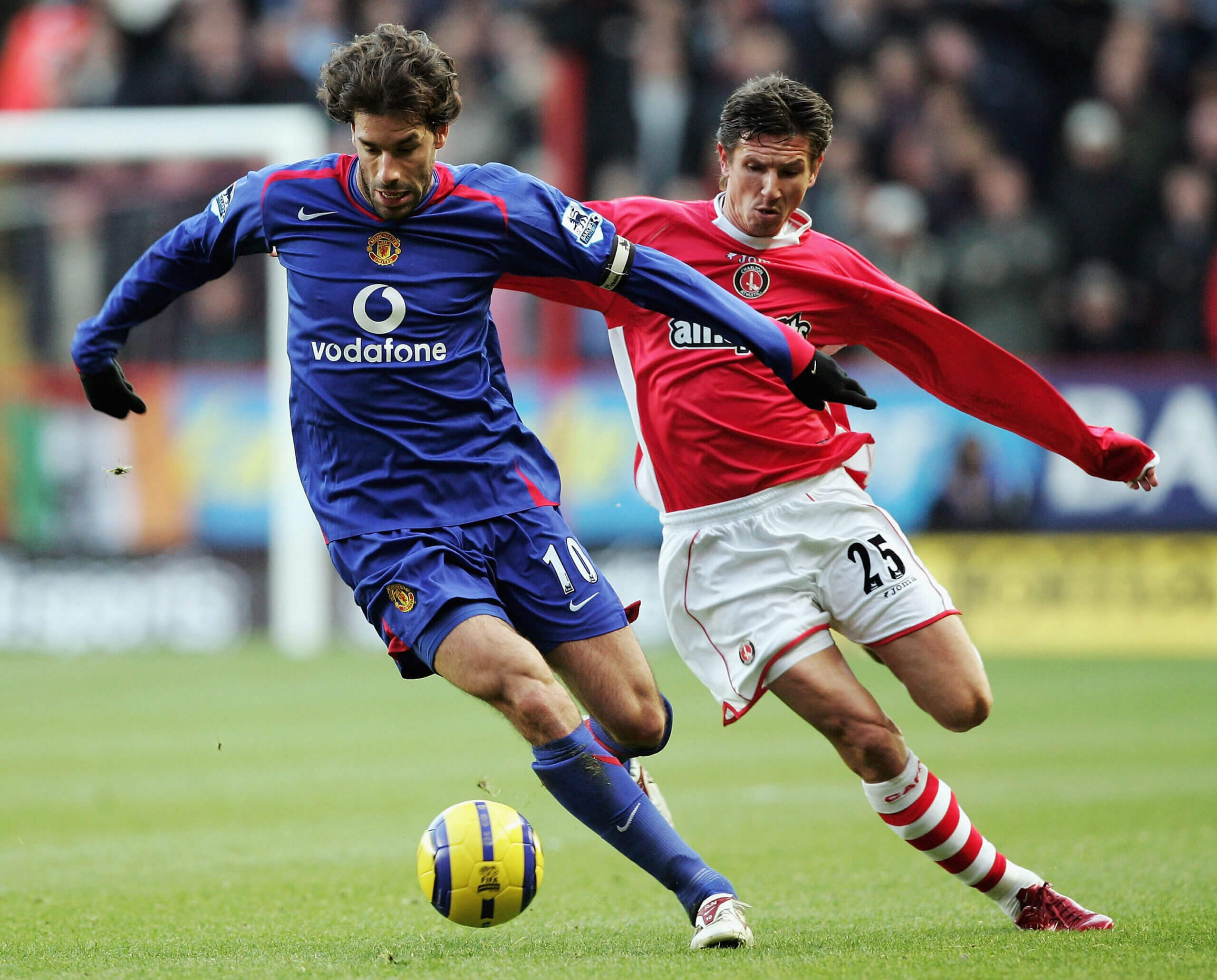 2005/06 Man Utd #10 V.NISTELROOY Away Jersey (2XL) L/S