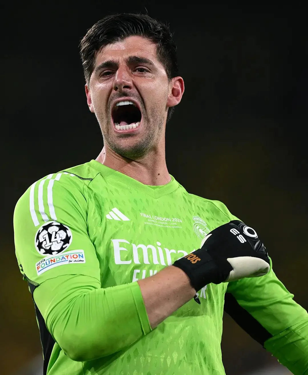 2023/24 Real Madrid #1 COURTOIS GK Jersey (L)