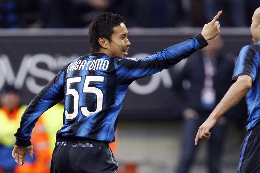 2010/11 Inter Milan #55 NAGATOMO Home Jersey (M)